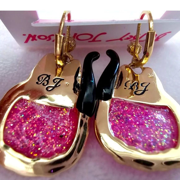 New Betsey Johnson Faux Stone Cat Pumpkin Drop Earrings - Picture 4 of 8